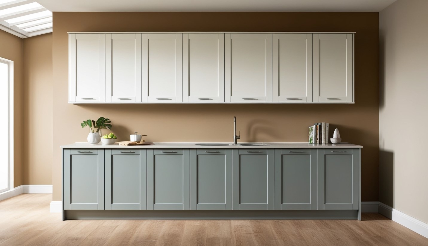 Two Tone Kitchen Cabinets Grey and White
