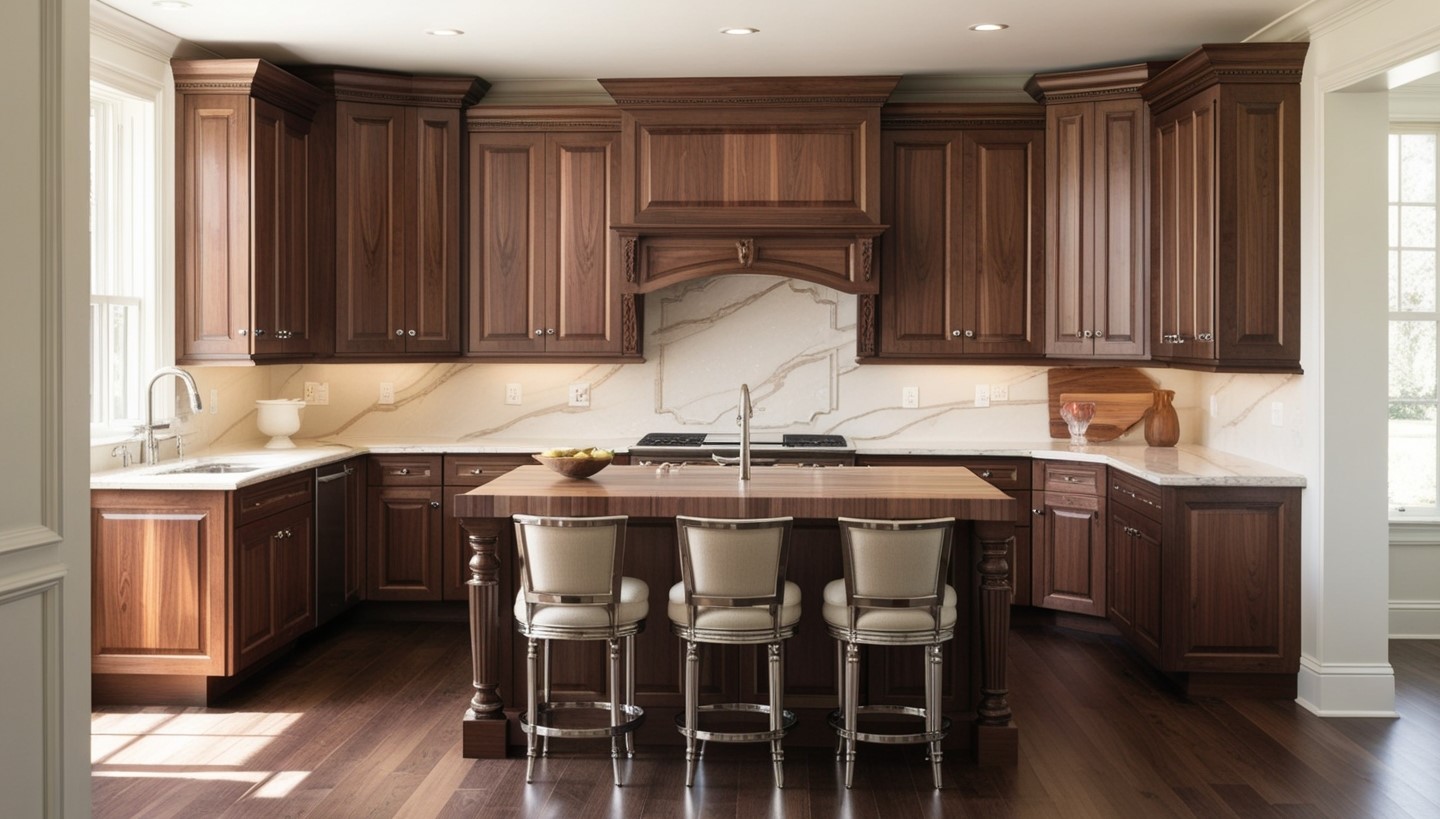 Walnut Kitchen Cabinets