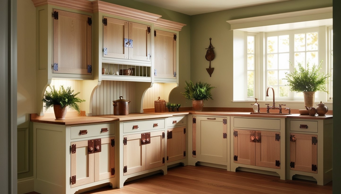 Arts and Crafts Style Kitchen Cabinets