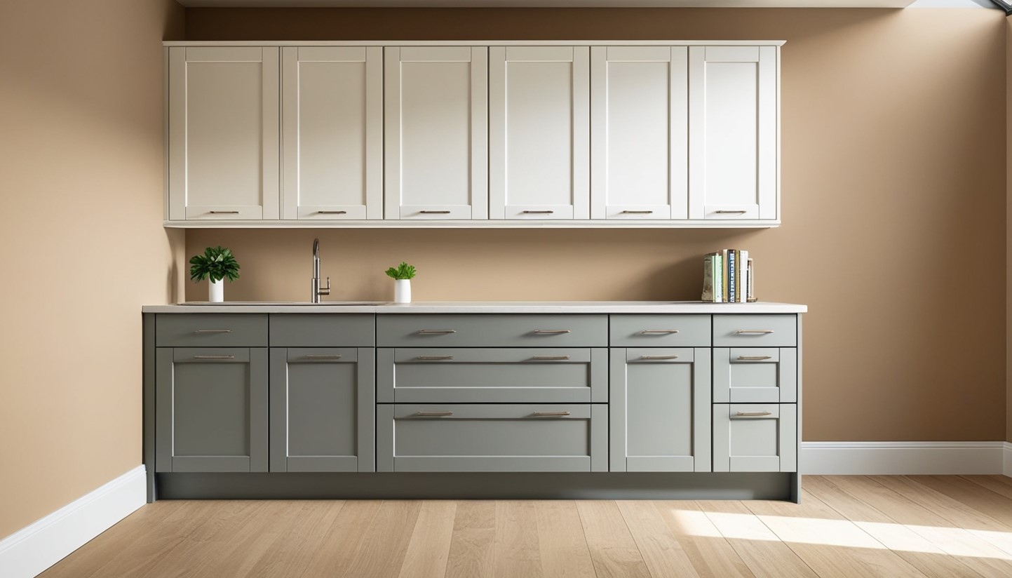 Two Tone Kitchen Cabinets Grey and White