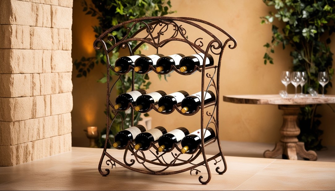 Decorative Metal Wine Racks for Home