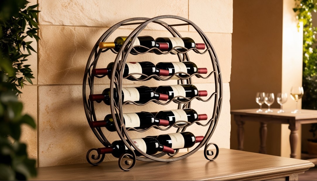 Decorative Metal Wine Racks for Home