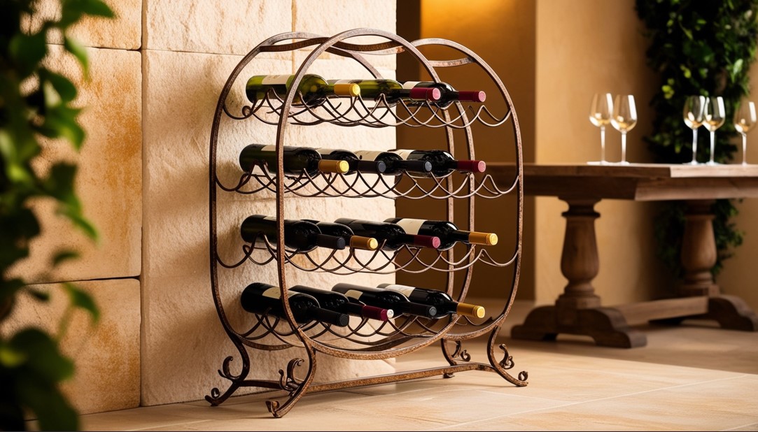 Decorative Metal Wine Racks for Home
