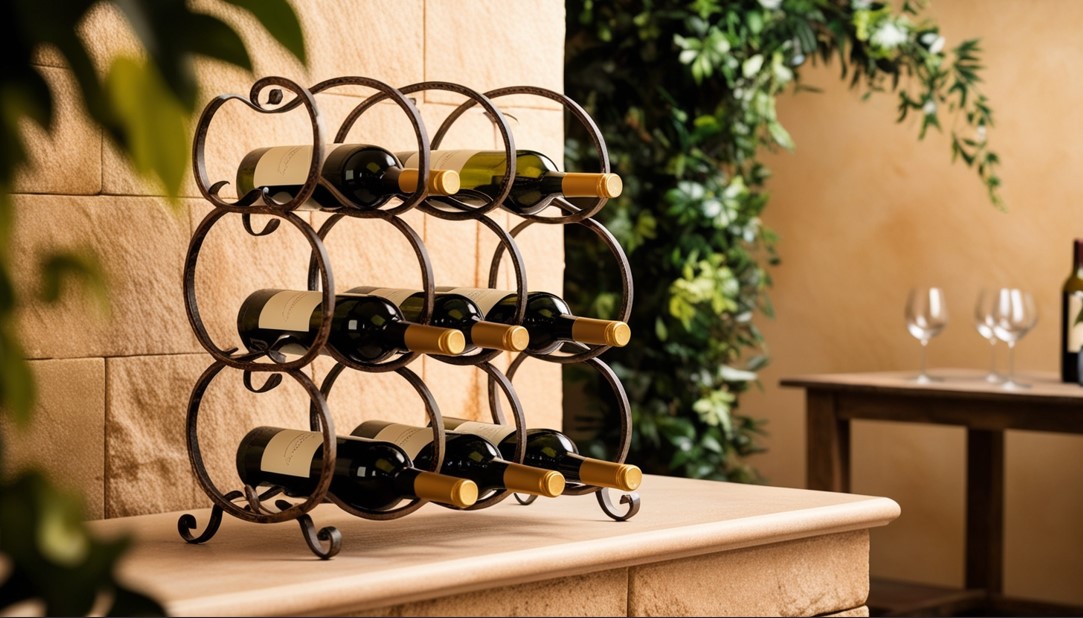 Decorative Metal Wine Racks for Home