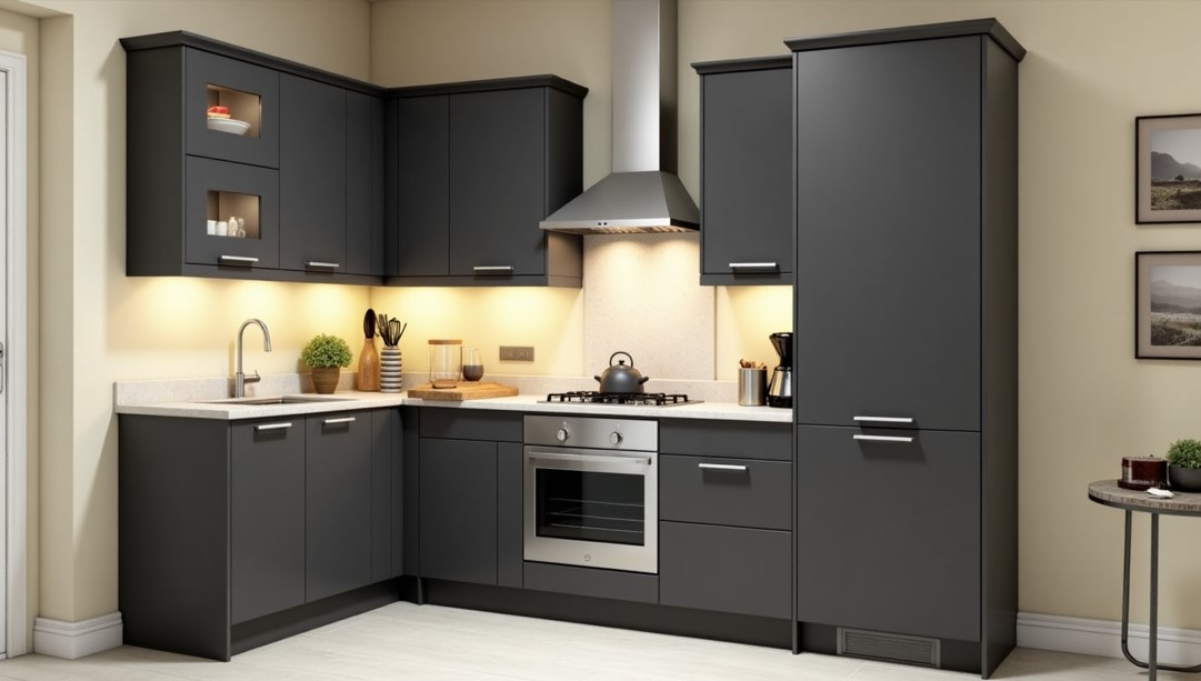 Dark Grey Kitchen Cabinets
